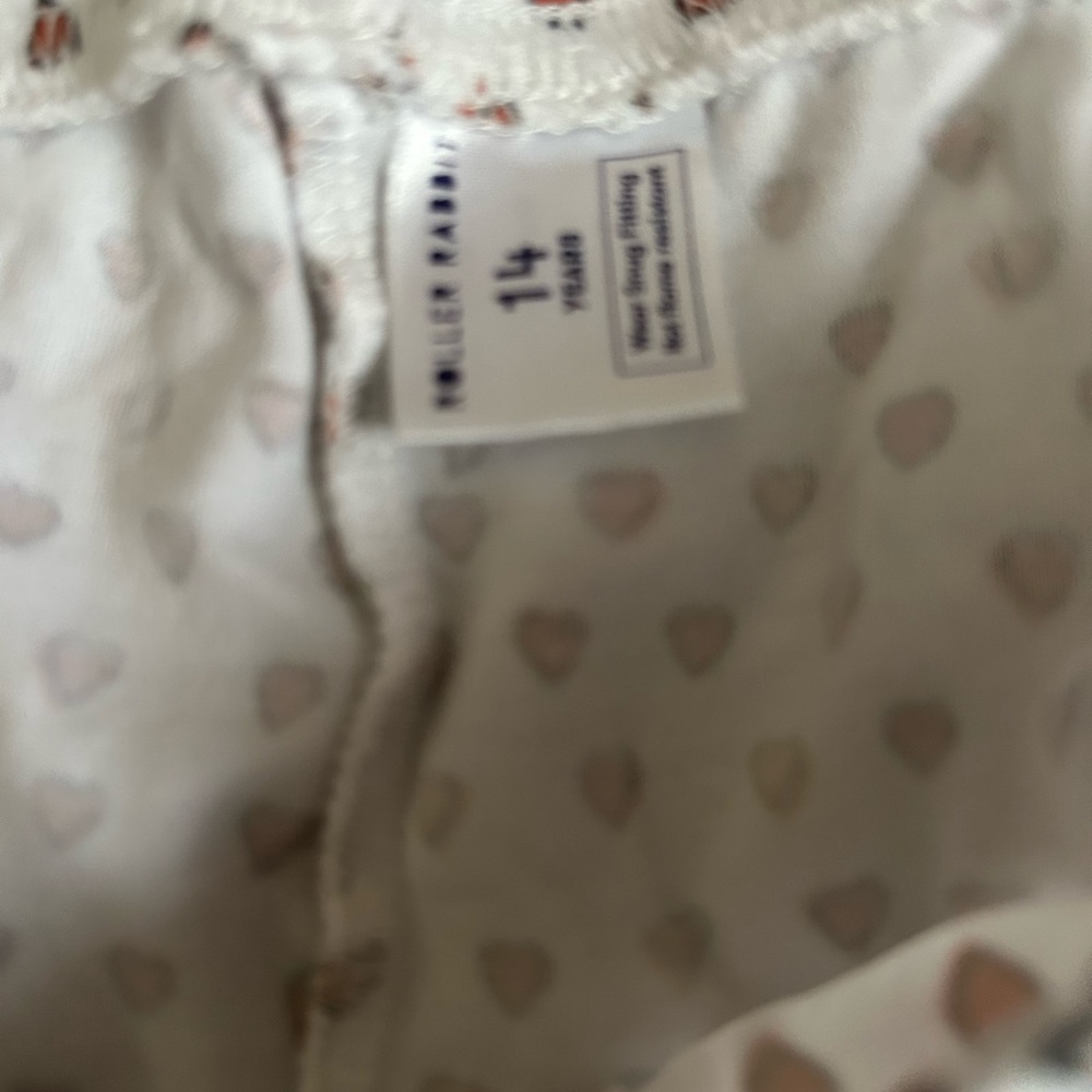 Rare Roller Rabbit Orange Texas Heart Girls Pajamas - Picture 8 of 9
